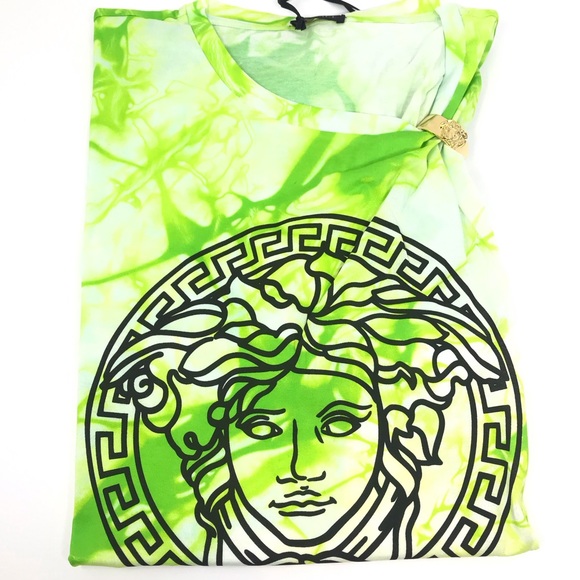 Brand New Versace Tie-Dye Medusa T-Shirt - Picture 7 of 8